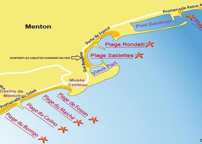 Апартаменти Les Sablettes Panoramic Sea View *